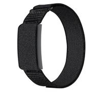 MoKo Nylon Loop Compatible with Amazfit Helio Strap Band, Soft Bicep Band Breathable Sport Wristband, Hook & Loop Armband with Top Cover Design, Phantom Black