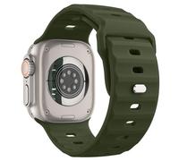 MoKo Ocean Band Compatible with Apple Watch Ultra 2 Strap 49mm 46mm 45mm 44mm 42mm for Men Women,Silicone Replacement Strap Wrist band for iWatch Series 10 9 8 7 6 5 4 SE Ultra 2, Army Green