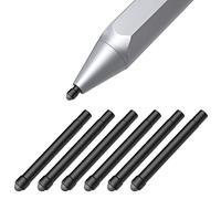 MoKo Pen Tips for Surface Pen (6 Packs), Surface Pen Tip Replacement Kit Compatible with Surface Pro 2017 Pen (Model 1776) / Surface Pro 4 Pen, 3 HB Original Pen Nibs Refill for Stylus Pen, Black