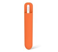 MoKo Pencil Case Holder, Adhesive Silicone Pencil Protected Sleeve Compatible with Apple Pencil Pro/ (USB-C)/ 1st/ 2nd Generation, Similarly Sized Styluses Accessories, Orange