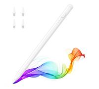 MoKo Pencil for iPad (A16) 11th 10th Gen, Stylus Pen for 2018-2025 Apple iPad 11/10/9/8/7/6/A16, Mini 7/6/5, Air M3/M2 11"/13"/5/4/3, Pro M4 13"/12.9"/11" Tilt Sensitivity, USB-C Fast Charging,White