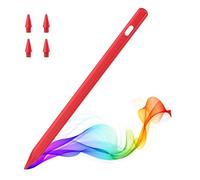 MoKo Pencil for iPad (A16) 11th 10th Gen, Stylus Pen for 2018-2025 Apple iPad 11/10/9/8/7/6/A16, Mini 7/6/5, Air M3/M2 11"/13"/5/4/3, Pro M4 13"/12.9"/11" Tilt Sensitivity, USB-C Fast Charging, Red
