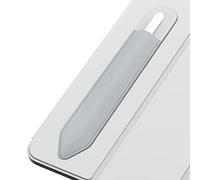 MoKo Pencil Holder Sticker Fit Apple Pencil Pro, Apple Pencil (USB-C), Apple Pencil 1st/2nd Generation, Elastic Pencil Pocket Pouch Adhesive Sleeve Attached to iPad Case for Stylus Pens, Silver Gray