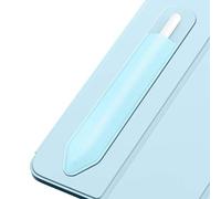 MoKo Pencil Holder Sticker Fit Apple Pencil Pro, Apple Pencil (USB-C), Apple Pencil 1st/2nd Generation, Elastic Pencil Pocket Pouch Adhesive Sleeve Attached to iPad Case for Stylus Pens,Sky Blue