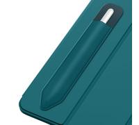 MoKo Pencil Holder Sticker Fit Apple Pencil Pro, Apple Pencil (USB-C), Apple Pencil 1st/2nd Generation, Elastic Pencil Pocket Pouch Adhesive Sleeve Attached to iPad Case for Stylus Pens,Midnight Green
