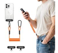 MoKo Phone Lanyard with Stretchy Tether and Carabiner