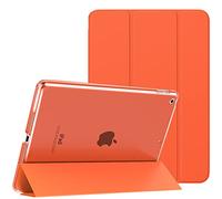 MoKo Case for iPad 10.2 iPad 9th Generation 2021/ iPad 8th Generation 2020/ iPad 7th Generation 2019, Slim Stand Hard Back Shell Smart Cover Case for iPad 10.2 inch, Auto Wake/Sleep, Orange
