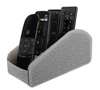 MoKo Remote Control Holder, Leather Organizer for Up to 5 Remotes, Suitable for Apple TV/Smartphones, Dark Grey