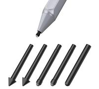 MoKo Replacement Pen Tips, 5pcs Pen Tips for Surface Pro 2017 Pen (Model 1776)/Surface PRO 4 Pen, Anti Scratch Fine Pen Tips, 2xHB/2x2H/H, Capacitive Pen Accessories - Black