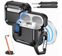 MoKo Safety Lock Case for AirPods Pro 3 (2025), Black