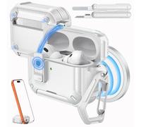 MoKo Safety Lock Case for AirPods Pro 3 (2025), White
