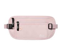 MoKo Secure Travel Money Belt, Undercover Hidden RFID Blocking Travel Wallet, Anti-Theft Passport Wallets for Men Women, Pink
