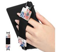 MoKo Security Hand-Strap for 6-8" eReaderFire Tablet, Kindle/Kobo/Voyaga/Lenovo/Sony Kindle E-Book Tablet, Elastic Versatile Hand Strap Lightweight Finger Grip Holder, Fragrant Flowers