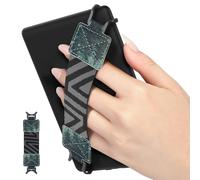 MoKo Security Hand-Strap for 6-8" Kindle eReaders Fire Tablet, Kindle/Kobo/Voyaga/Lenovo/Sony Kindle E-Book Tablet, High-elasticity Versatile Hand Strap Lightweight Finger Grip Holder, Green Forest