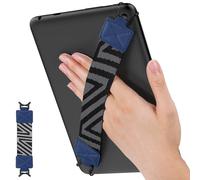 MoKo Security Hand-Strap for 9-11 Inch tablet, iPad/iPad Pro/iP-ad Air/Kindle Fire HD/Samsung, High-elasticity Versatile Hand Strap Lightweight Finger Grip Holder, Navy Blue