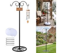MoKo Shepherds Hook Stand, 72'' Bird Feeder Stand with Stable Round Base