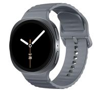 MoKo Silicone Band Compatible with Samsung Galaxy Watch 8 Band 40mm 44mm/Galaxy Watch 8 Classic 46mm, Quick Release Sport Strap Wristband for Women Men, Space Gray