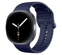 MoKo Silicone Band Compatible with Samsung Galaxy Watch 8 Band 40mm 44mm/Galaxy Watch 8 Classic 46mm, Quick Release Sport Strap Wristband for Women Men, Midnight Blue