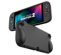 Moko Silicone Protective Case for Nintendo Switch 2 (2025) - Soft Flexible Skin Cover | Ergonomic Grip, Shock-Absorption & Anti-Scratch, Black (Non-Dockable)