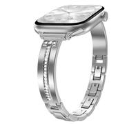 MoKo Slim Strap Compatible with Apple Watch 42/41/40/38 mm, Silver