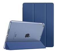 MoKo Case Fit New iPad 9th Generation 2021/8th Generation 2020/7th Gen 2019, iPad 10.2 Case - Slim Smart Shell Stand Cover with Translucent Frosted Back Protector, Navy Blue(Auto Wake/Sleep)