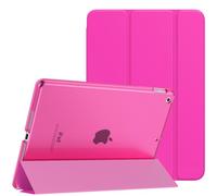 MoKo Case for iPad 10.2 iPad 9th Generation 2021/ iPad 8th Generation 2020/ iPad 7th Generation 2019, Slim Stand Hard Back Shell Smart Cover Case for iPad 10.2 inch, Auto Wake/Sleep, Pitaya Red
