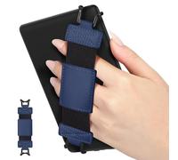 MoKo Soft Hand Strap for 6-8" eReaders - Fire Tablet & Kobo/Voyager Devices, Black Elastic Hand Grip Holder