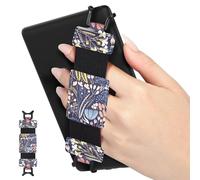 MoKo Soft Hand Strap for 6-8" Kindle eReaders Fire Tablet Kindle/Kobo/Voyaga/Lenovo/Sony E-Book Tablet, Black High-Elasticity Versatile Hand Strap Lightweight Finger Grip Holder, Night Blue