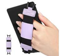MoKo Soft Hand Strap for 6-8" Kindle eReaders Fire Tablet Kindle/Kobo/Voyaga/Sony Kindle E-Book Tablet, Black High-Elasticity Versatile Hand Strap Lightweight Finger Grip Holder, Taro Purple
