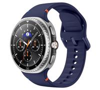 MoKo Sport Strap for Samsung Galaxy Watch 8 Strap 40mm 44mm/Galaxy Watch 8 Classic 46mm, Soft Silicone Replacement Band for Men Women, M/L, Midnight Blue