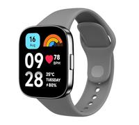 MoKo Sport Strap Only Compatible with Redmi Watch 3 Active, TPU Replacement Watch Band for Men Women, Dark Gray