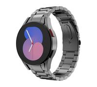 Metal Strap Compatible with Samsung Galaxy Watch 7 FE 6 5 4 Strap 40mm 44mm/Watch 6 Classic 43mm 47mm/5 Pro 45mm/4 Classic 42mm 46mm, No Gap Stainless