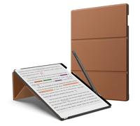MoKo Stand Case for Remarkable Paper Pro 2024 11.8",Trifold Stand Cover Premium Leather with Pen Holder, Auto Sleep/Wake for Remarkable Pro 11.8", Brown