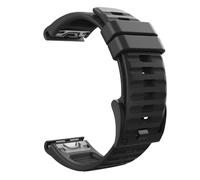 MoKo Strap Compatible with Garmin Fenix 7/7 Pro/6/6 Pro/5/5 Plus/Forerunner 965/955/945/Instinct/Instinct Solar/Instinct 2, 22mm Quick Fit Soft Silicone Adjustable Replacement Watch Band - Black