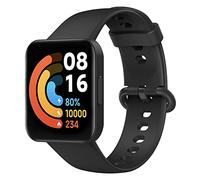 MoKo Strap Compatible with Redmi Watch 2 Lite/Xiaomi Poco Watch, Soft Silicone Replacement Sport Band Wristband for Women Men, Black