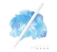 MoKo Stylus Pen for Android Touchscreen, Tablet Pen for Samsung Galaxy Tab A9+/Xiaomi/Huawei/Vivo and other Android Smartphone & Tablet, Rechargeable Universal Active Fine Point Stylus, White