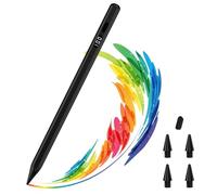 MoKo Stylus Pen for iPad 2018-2025, USB-C Fast Charging Pencil with LED Power Display Tilt Sensitivity for Apple iPad A16/11/10/9/8/7/6, Air 7/6/5/4/3/M3/M2, Pro 13"/12.9"/11"/M4, Mini 7/6/5, Black