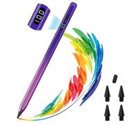 MoKo Stylus Pen for iPad 2018-2026,USB-C Fast Charging Pencil with LED Power Display Tilt Sensitivity for Apple iPad A16/11/10/9/8/7/6,Air 7/6/5/4/3/M3/M2,Pro 13"/12.9"/11"/M4,Mini 7/6/5,GradientPurpl