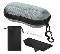 MoKo Sunglasses Case,Hard Shell Glasses Case EVA Semi-Hard with Hook, Gray