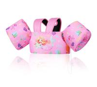 MoKo Swim Arm Band for Kids 20-30-40-50lbs, Clearance Toddler Swim Vest Cute Cartoon Swimming Wings Pool Floats Sleeve Children Water Sports Learning Swim Training Equipment, Pink Mermaid