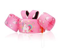 MoKo Swim Arm Band for Kids 20-30-40-50lbs, Clearance Toddler Swim Vest Cute Cartoon Swimming Wings Pool Floats Sleeve Children Water Sports Learning Swim Training Equipment, Pink & Colored Unicorn