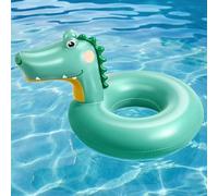 MoKo Swim Pool Floats for Toddler, Inflatable Floaties, Swimming Pool Tubes for Kids, Cartoon Design, Outdoor Water Toys, Summer Beach Party Supplies for Child, 70#, Lake Blue Dinosaur