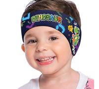 MoKo Swimming Headband for Kids, Cute Swimmer's Headband Ear Band for Kids, Keep Water Out, Waterproof Ear Protection Band for Bathing & Swimming, Age 1-3, S Size, Graffiti Dinosaur