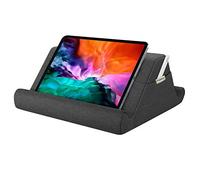 MoKo Tablet Pillow Holder, Pillow for iPad Multi-Angle Soft Tablet Stand Up to 12.9" for Xmas Gift, eReader, Fits iPad Air 5 10.9, iPad 9, iPad 10.2 10th 2022, iPad Pro 11/12.9,Tab S6/S7, Space Gray