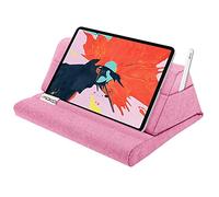 Moko Tablet Pillow Stand, Soft Bed Pillow Holder, Fits up to 11" Pad, Fit with iPad 10.2" 2019 or Air 3, Pro 11, Mini 5, Galaxy Tab S6/S7, Pink