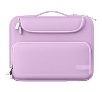 Moko Tablet Sleeve Bag, Fits iPad Air 5/4, Pro 11, 10.2 & 10.9 Inch iPads, S8/S9 11", Waterproof Polyester, Double Pockets, Retractable Handle, Purple