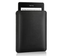 MoKo Tablet Sleeve Bag, Ultra-slim Anti-scratch PU Leather Case Cover Soft Felt Lining Protective Insert Carrying Pouch, Only Compatible with 6.8" Kindle Paperwhite 2021, Black