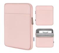 MoKo Tablet Sleeve Compatible with Kindle Scribe 10.2 inch 2022 Release, Protective Bag Carring Case Portable Sleeve with Dual Pockets and Pen Holder, Scratch-resistant Soft Fluffy Lining, Pink
