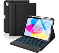 MoKo Touch Keyboard Case for iPad (A16) 11th/10th Gen,Nero