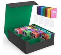 MoKo Trading Card Storage Box for MTG, 3000+ Card Organizer, Green